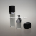 Bottiglia acrilica quadrata all'ingrosso, bottiglia acrilica quadrata per cosmetici, vasetto per crema acrilica e bottiglia per lozione cosmetica